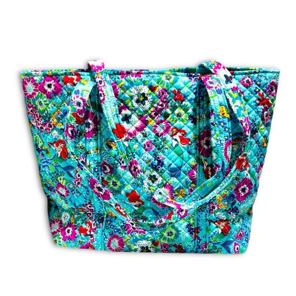 Vera Bradley Disney Princess Ariel Little Mermaid Large Floral Tote Bag. RARE! - Picture 2 of 8